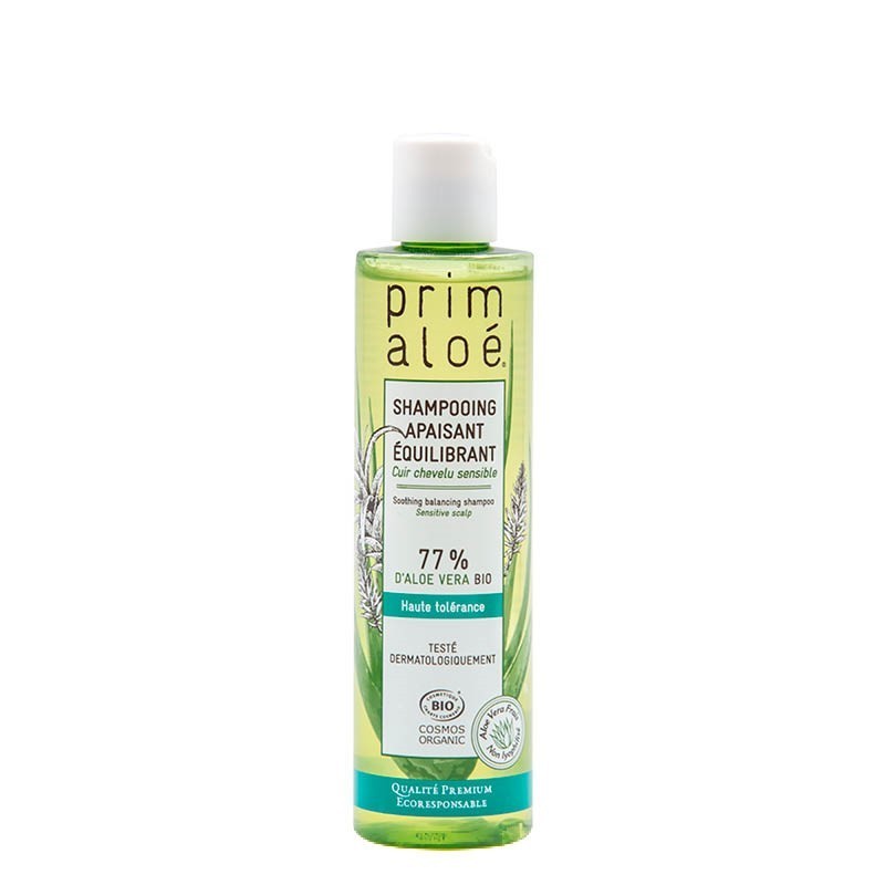 Shampoing apaisant  équilibrant 77% aloe vera Bio 250ml