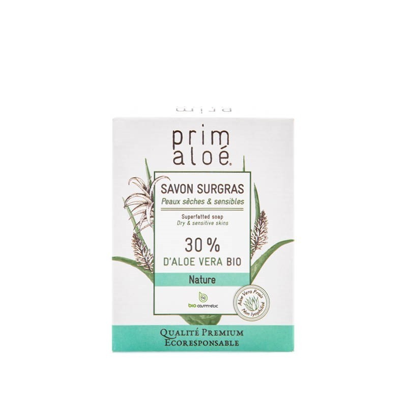 Savon Surgras 30% Aloe vera Bio nature 100g