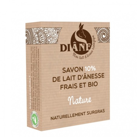 Savon 10% lait d ânesse nature Bio 100g