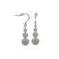 Boucle d oreilles argent 0.925 aigue marine