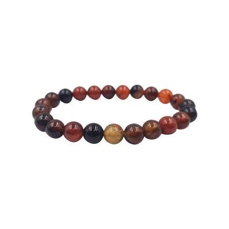 Bracelet agate rubanee 6mm