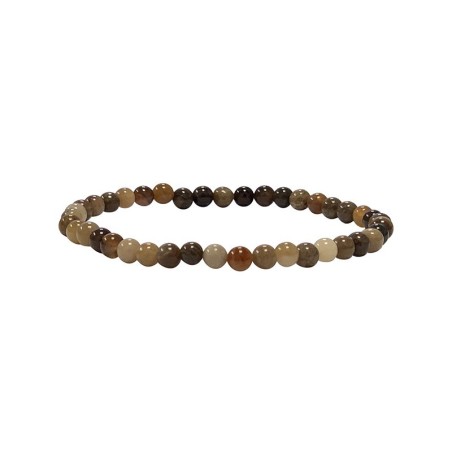 Bracelet bois fossile 4mm