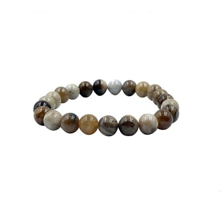 Bracelet bois fossile 6mm