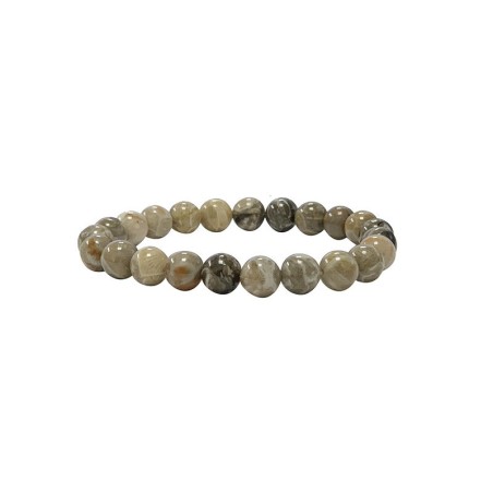 Bracelet corail fossile 4mm