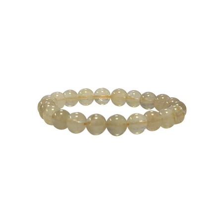 Bracelet quartz rutile 8mm bqru8