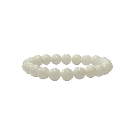 Bracelet white shell 10mm bws10