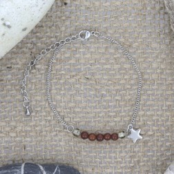 Bracelet ad ambre et acier