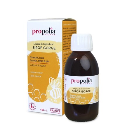 Sirop gorge propolis miel pin plantes 145ml