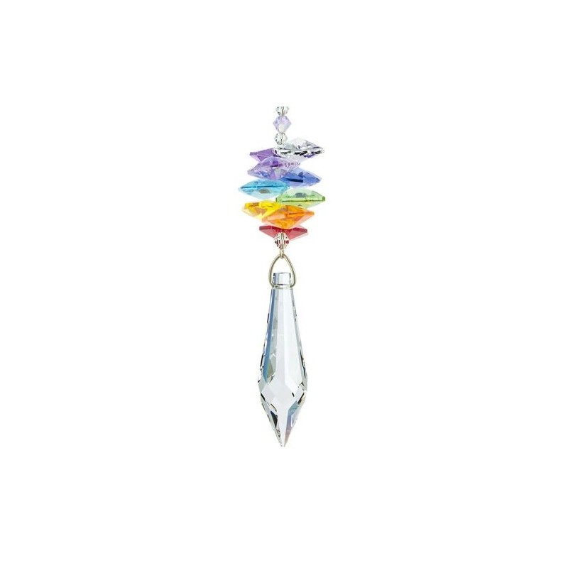 Cascade de cristal chakras pendule