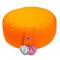 Coussin de méditation orange coton Bio 33x17cm