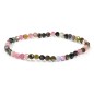 Bracelet  tourmaline multicolore 4mm