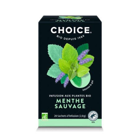 Menthe sauvage infusion bio 20 sachets