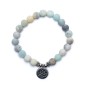 Bracelet amazonite lotus 8mm