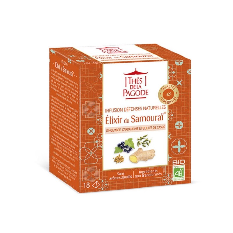 Infusion défenses naturelles élixir du samouraï Bio 18 sachets