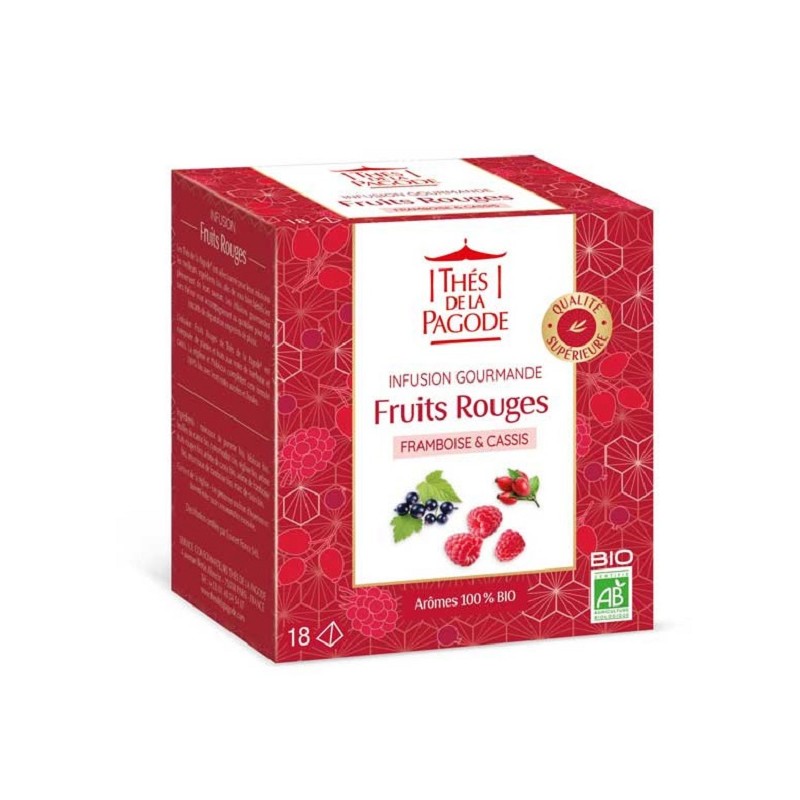 Infusion gourmande fruits rouges Bio 18 sachets