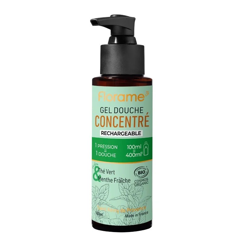 Gel douche concentré thé vert-menthe fraîche 100ml