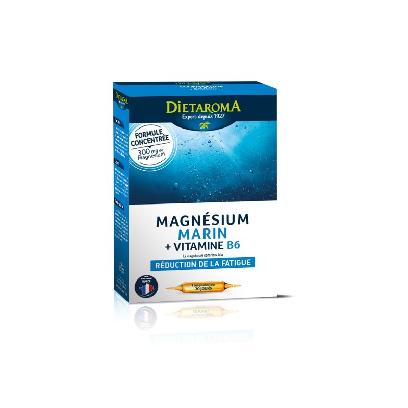 Magnésium marin + vitamine B6 20 ampoules