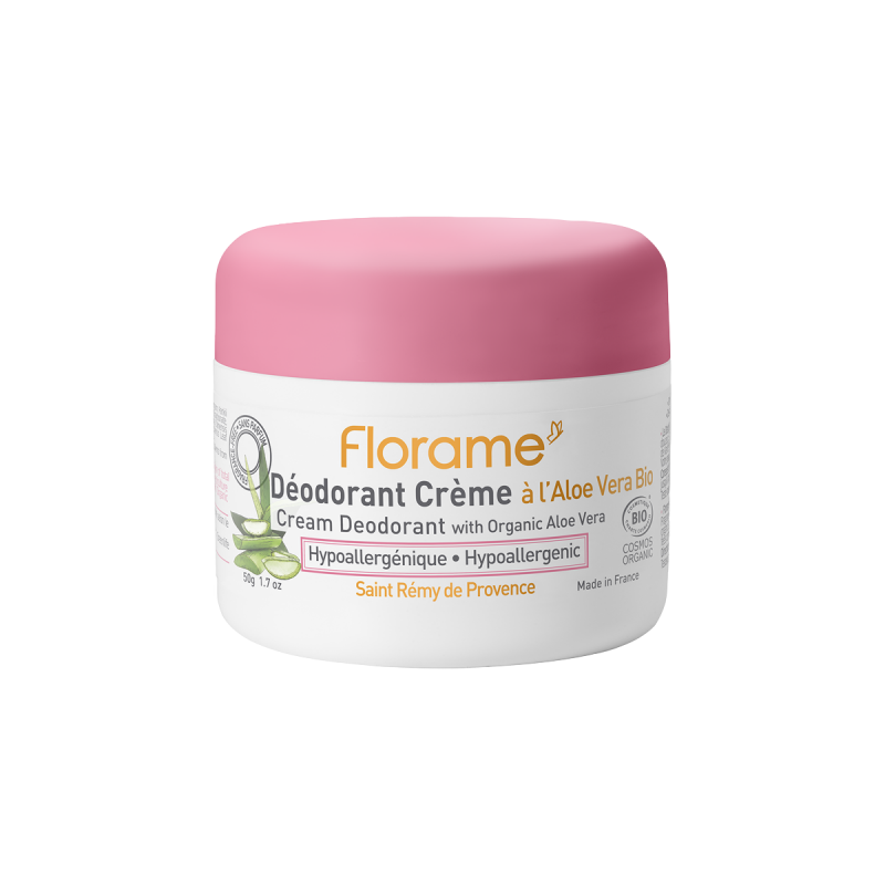 Déodorant crème hypoallergénique Aloe vera bio 50g Cosmos